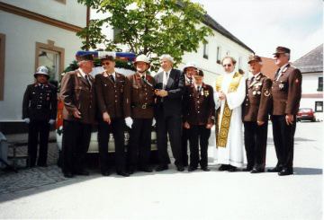 Segnung des neuen Kommandofahrzeuges