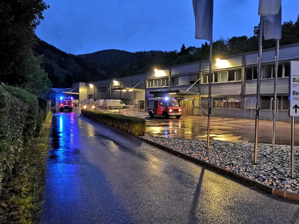 FF Kürnberg im Einsatz bei Steyr Mannlicher