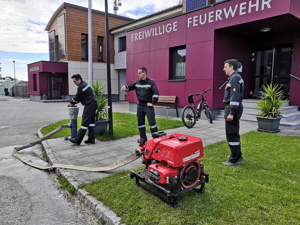 Erklärung der Löschleitung bei Hydranten Druck Prüfung