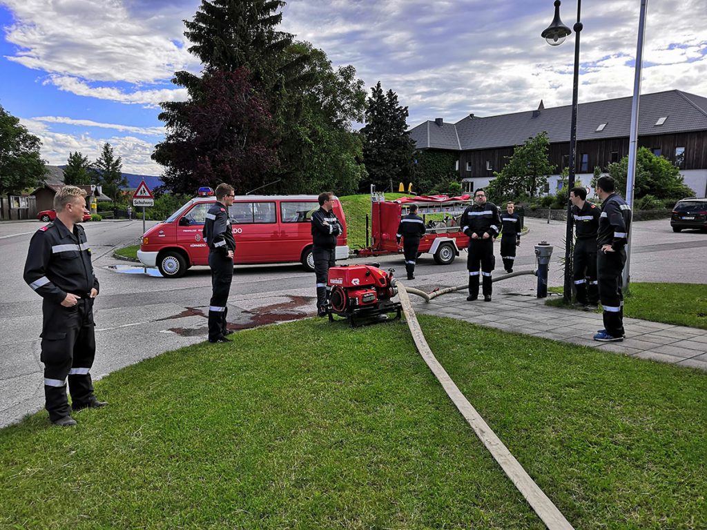 Erklärung der Löschleitung bei Hydranten Druck Prüfung