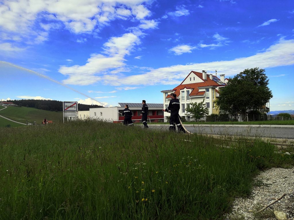 Löschleitung bei Hydranten Druck Prüfung